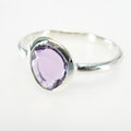 Campur Schmuck Ring Nugget Amethyst, silber