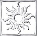 DUR vari Einleger Sun, silber, square S