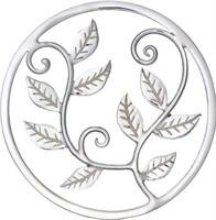 DUR vari Einleger Leaves, silber, round M