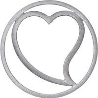 DUR vari Einleger Heart, silber, round M