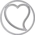 DUR vari Einleger Heart, silber, round M