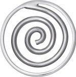 DUR vari Einleger Spiral, silber, round S