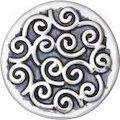 DUR vari Einleger Ornament, silber, round S