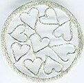 DUR vari Einleger Hearts, silber, round S