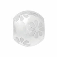 Lovelinks Bead White Aster/Aster, Silber/Emaille, creme-weiß