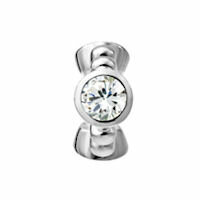 Lovelinks Bead Love & Light, Silber mit Zirkonia