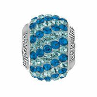 Lovelinks Kristall pavé blau gestreift