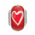 Lovelinks Muranoglas rot mit Herzen