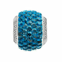 Lovelinks Kristall pavé blau metallic