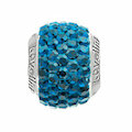 Lovelinks Kristall pavé blau metallic