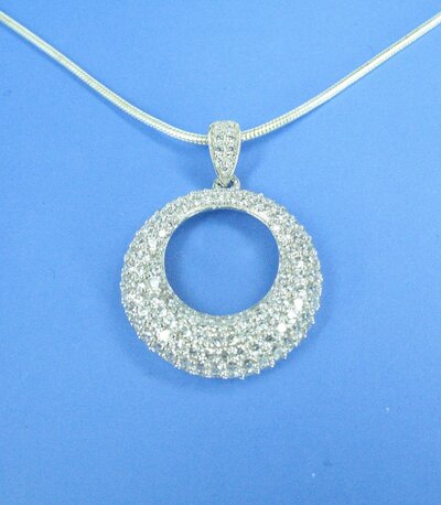 Kette Elypse Zirkonia-Pavé, 925 Silber