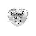 Petite Bead Herz Peace and Love