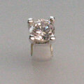 Silber mit Zirkonia (P 3) Ring, 