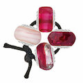 Petite Muranoglas 4er Set, pink