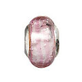 Muranoglas rosa meliert, 